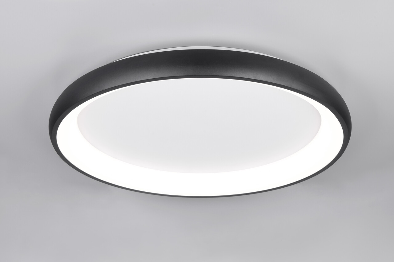Plafoniera Cardona, TRIO, 75x9.5 cm, 59W, 1x SMD LED, metal, negru mat - 2 | YEO