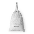 Set 40 saci de gunoi, Brabantia, PerfectFit, marimea H, 50-60 L, nailon, alb