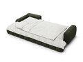 Coltar extensibil stanga 3 locuri, Linz, Cosmopolitan Design, 275x142x84 cm, catifea, verde