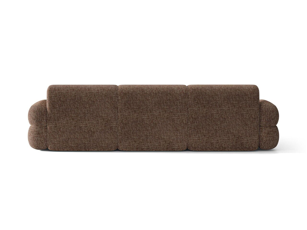 Coltar stanga 4 locuri, Neo, Micadoni Home, 305x165x83 cm, tesatura Chenille Silencio, maro — imaginea 4