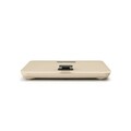 Cantar digital pentru baie, Brabantia, Soft Beige, 30x30x4.3 cm, fara baterii, polipropilena/sticla, bej