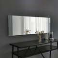 Oglinda decorativa, Neostill, A351, 40x120x2.2 cm, Alb