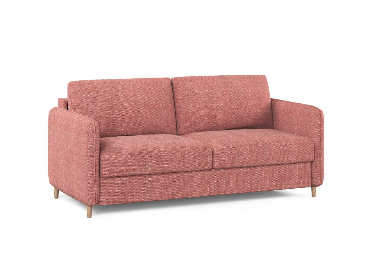 Canapea extensibila 3 locuri, Simo, Micadoni Home, 184x102x95 cm, tesatura structurata, rosu — imaginea 7