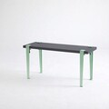 Banca, Logg, Khalkeus , 90x45x30 cm, Antracit / Mentă / Verde