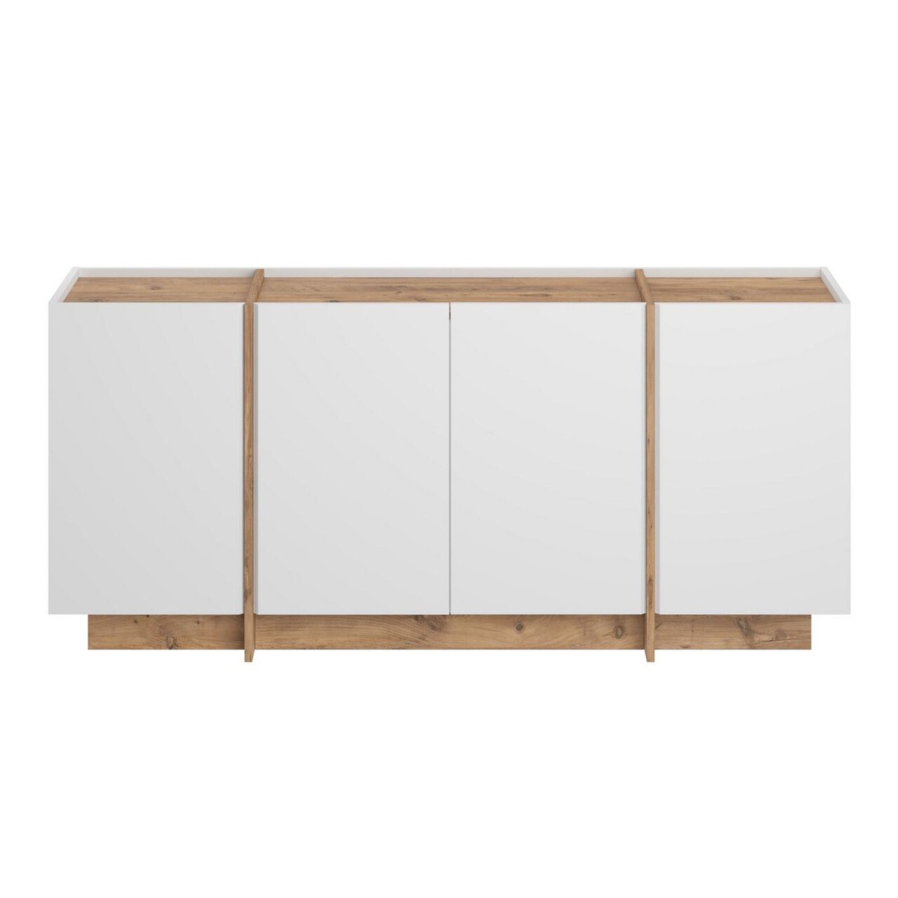 Consola, Nordure, Dorma, 180x80x45 cm, Alb/Pin Atlantic - imagine 7