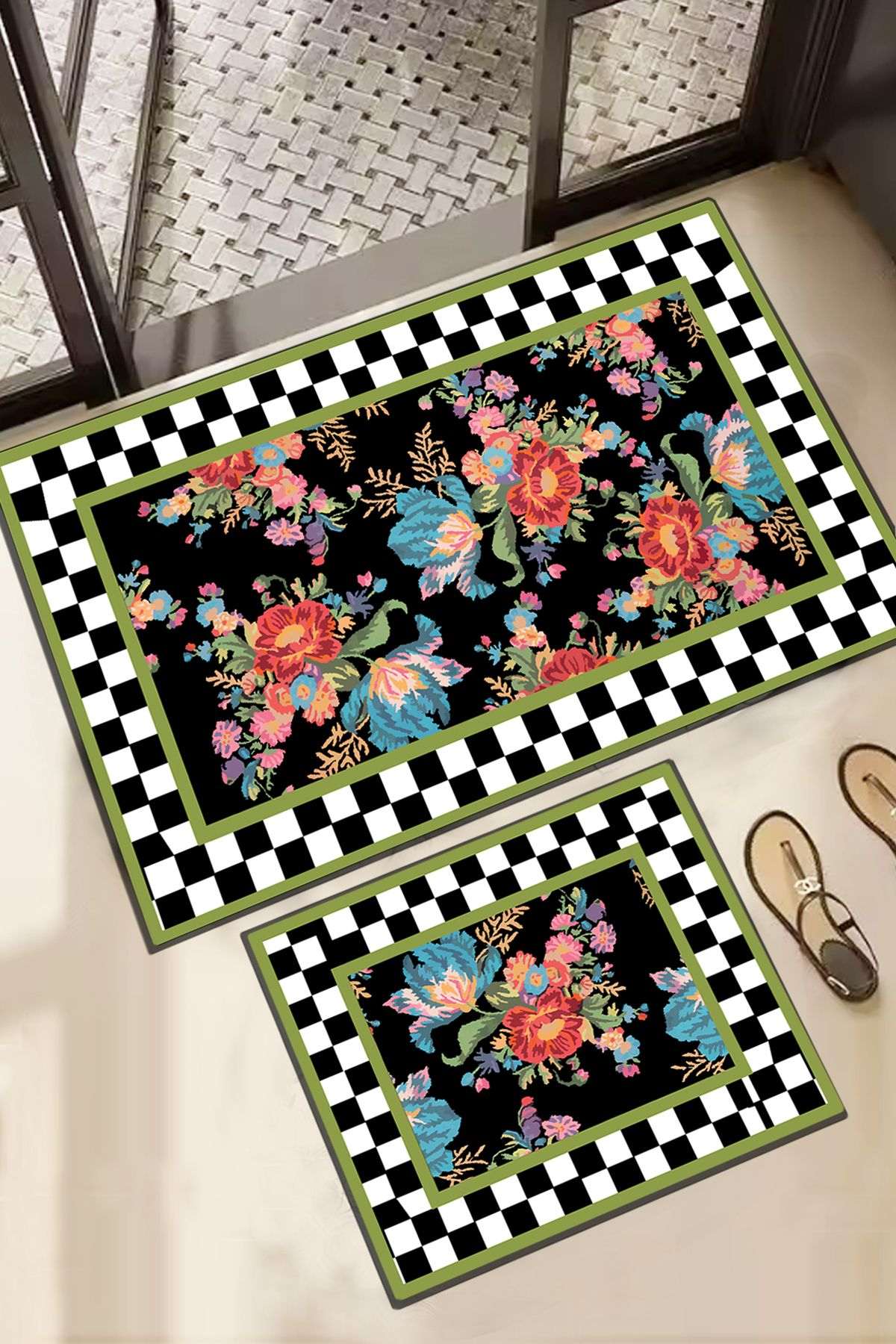 Set covorase de baie, L'essentiel Maison, Seomra, Multicolor