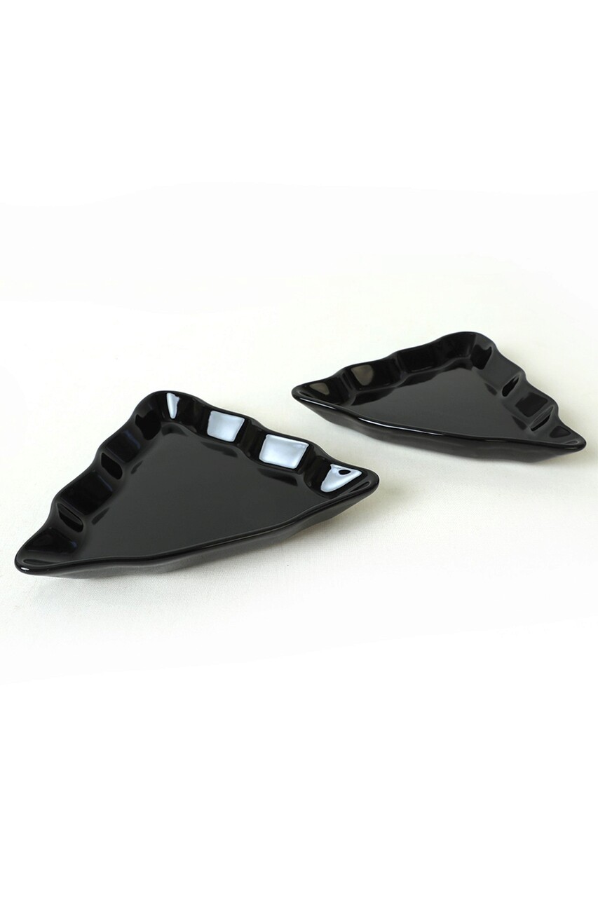 Set platouri servire, Keramika, 275KRM2105, Ceramica , Nu absoarbe apa, Negru - 2 | YEO