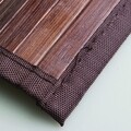 Covoras de baie Formbu, iDesign, 61x183 cm, bambus, cafeniu