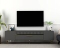 Comoda TV, Olivia, Dekolp1, Antracit / Aur