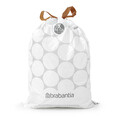 Set 40 saci de gunoi, Brabantia, NewIcon PerfectFit, marimea X, 10-12 L, nailon, alb