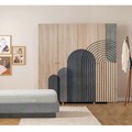 Dulap pentru haine, Vella, Loni 4 -973, 180x192x52 cm, PAL, Sonomo