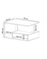 Masuta de cafea, Inarch, Vera S004, Travertin