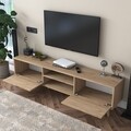 Comoda TV, Wren, A5 - 394, 180 x 48.3 x 35 cm, pal melaminat, nuc