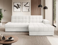 Coltar extensibil dreapta 3 locuri ELTAP, RT-01ROY, Blezalt, 240x150x82 cm, lemn/poliester, alb