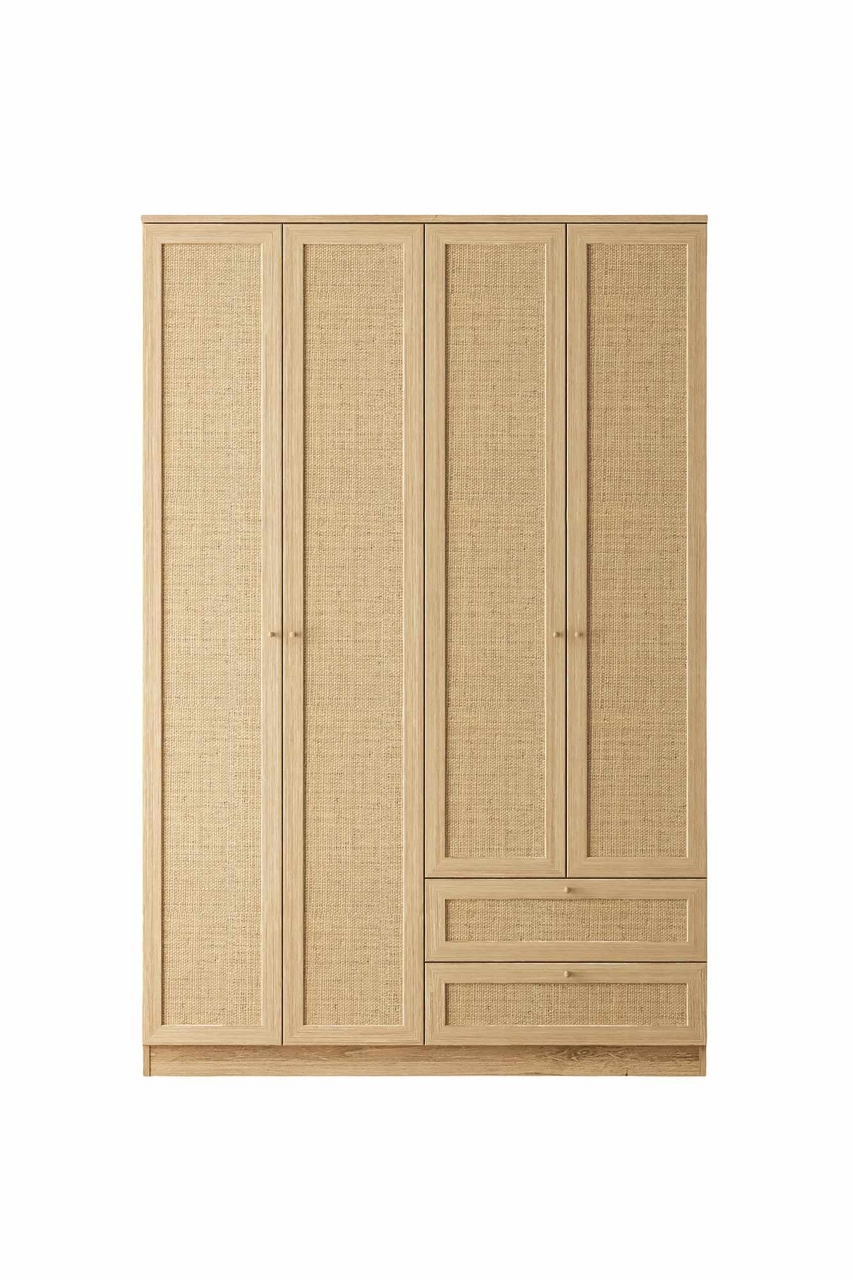Dulap pentru haine, Hanah Home, Baru 210, 137x210x52 cm, Bej - view 4