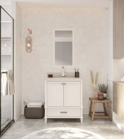 Set mobilier de baie (2 piese), jussara, yukon 30, alb