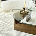 Masuta de cafea, Neostill, Mia, Nuc / Transparent