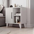 Noptiera, Hanah Home, Rose, 55.5x59.5x33 cm, Alb