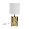 Lampa de masa Callie, Versa, 13 x 29.5 cm, portelan, auriu