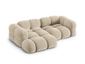 Coltar stanga 3 locuri, Loretto, Cosmopolitan Design, 250x147x68 cm, catifea, bej deschis