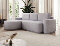 Coltar extensibil stanga 4 locuri ELTAP, Aurumm, 285x180x92 cm, lemn/poliester, gri