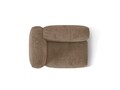 Modul stanga pentru canapea, 1 loc, Martina-212, Micadoni Home, 121x106x75 cm, velur, maro ghinda