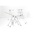 Uscator de rufe vertical, Brabantia, Tower, 23 m capacitate de uscare, otel, alb