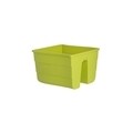 Jardiniera balcon Wave 30x28x20 cm, verde fistic