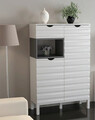 Comoda TV, Zena Home, Adel, PAL, Alb / Antracit
