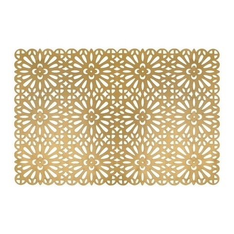 Suport farfurie tropical, ambition, 30x45 cm, pvc, auriu