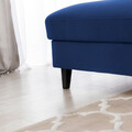 Coltar extensibil stanga 4 locuri ELTAP, Foble, 267x196x100 cm, lemn/poliester, albastru inchis