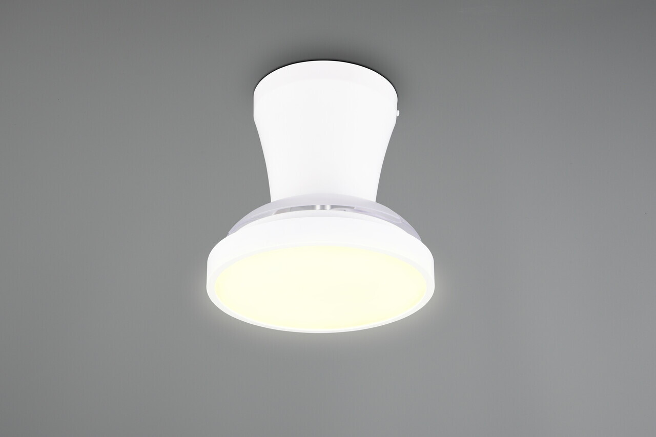 Plafoniera cu ventilator Moss, RL, 22x18 cm, 13W, 1x SMD, metal/plastic, alb - view 3