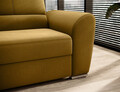 Coltar extensibil stanga 3 locuri ELTAP, LT-45NU, Siber, 270x186x93 cm, lemn/poliester, mustar