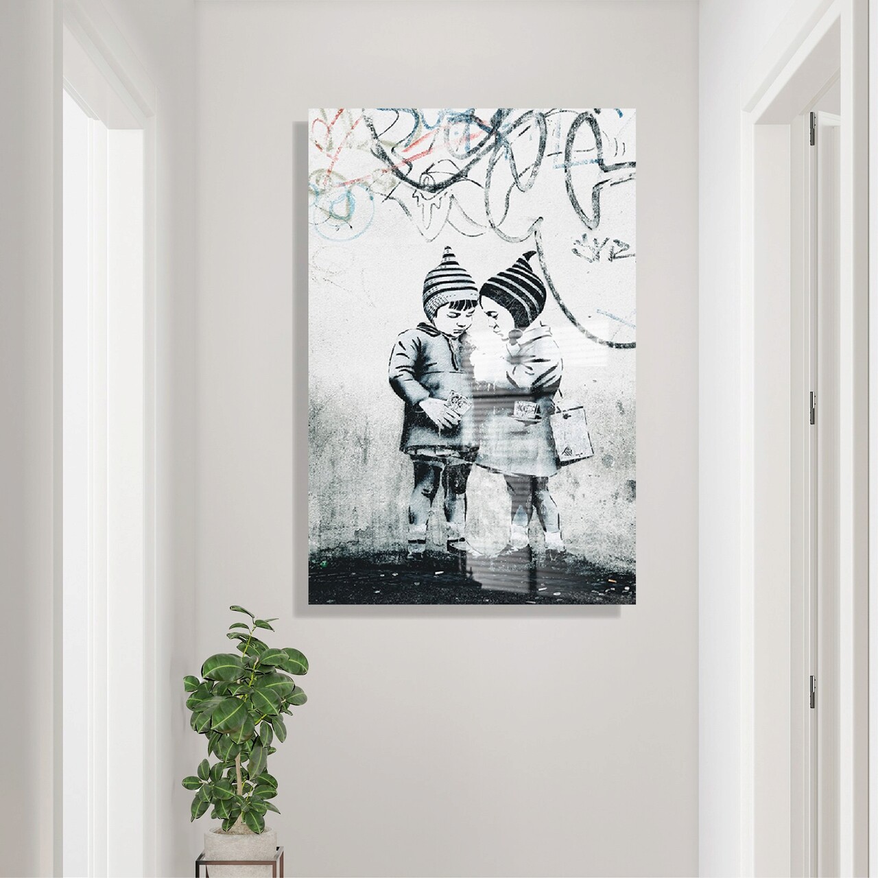 Tablou decorativ, 1867, Sticla temperata, 70 x 100 cm, Multicolor - 1 | YEO