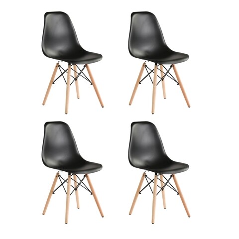 Set 4 scaune truly, heinner, negru