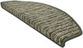 Covor scari Semirotund C-290114, Decorino, 24x65 cm, polipropilena, maro