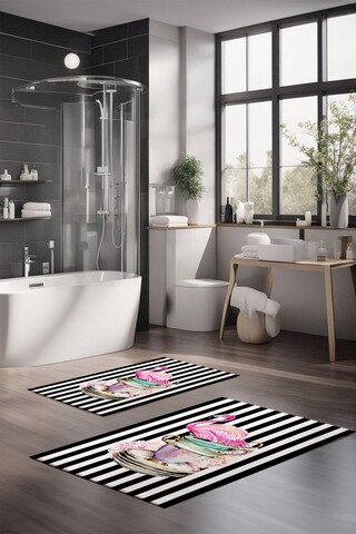 Set covorase de baie, Cartwright, CT-5362, Poliester, Multicolor