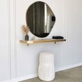 Oglinda decorativa, Neostill, Asso, 70x67 cm, PAL, Auriu