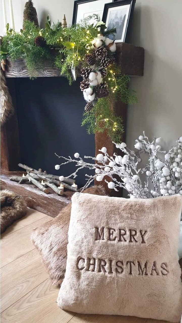 Perna, Merry Christmas, 43x43 cm, Poliester, Bej - view 4