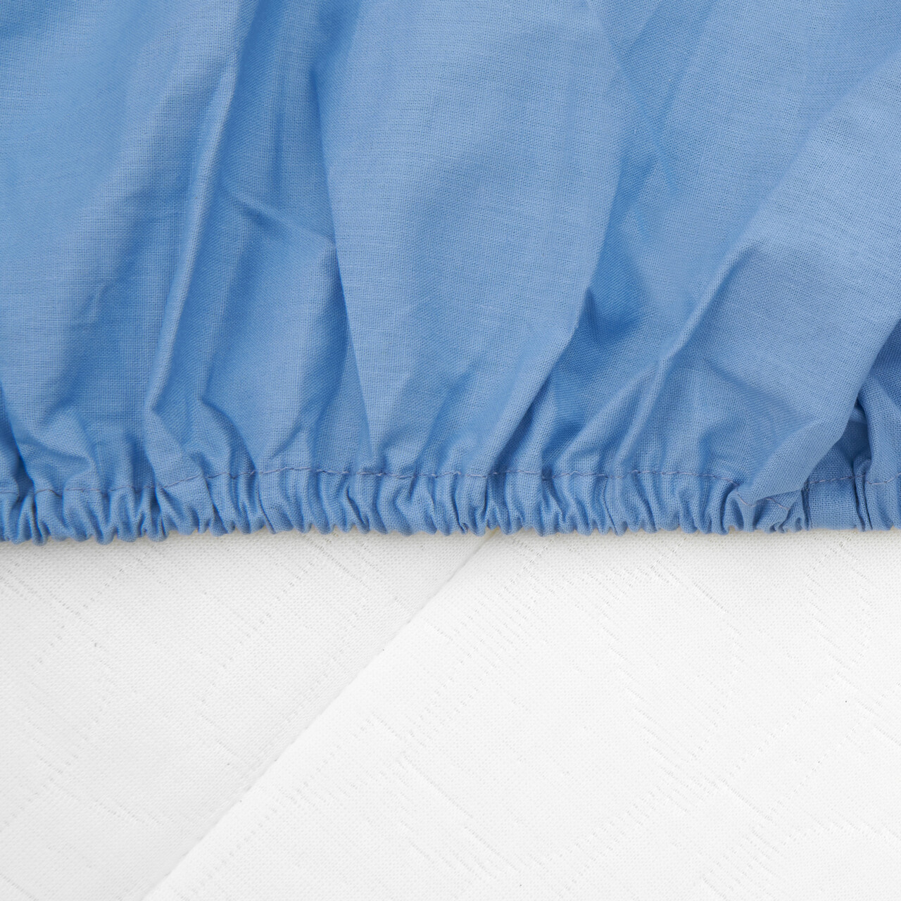 Cearceaf de pat cu elastic Heinner Home, 160x200 cm, bumbac, albastru
