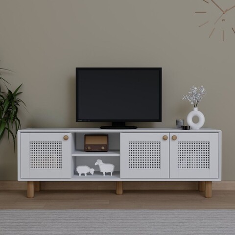 Comoda TV, Miwood, Bohemian 1600-144, Alb
