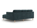Coltar dreapta 3 locuri, Eden, Micadoni, 223x150x90 cm, tesatura structurata, verde albastrui melanj