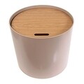 Masuta de cafea cu spatiu de depozitare, HD3820, 43x48 cm, MDF, bej