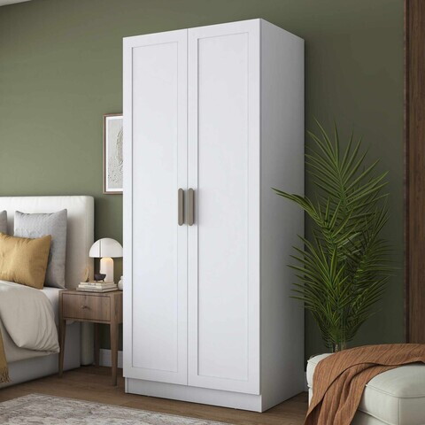 Dulap pentru haine, Hanah Home, BA297, 90x210x57.5 cm, Alb