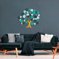 Decoratiune de perete, Lime Hazel, Metal, Dimensiune: 110 x 105 cm, Multicolor