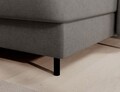 Coltar extensibil dreapta 4 locuri ELTAP, RT-04RAQ, Berrto, 306x165x100 cm, lemn/poliester, gri inchis