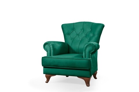 Fotoliu Pedesa(2)-toledo35, Pandia Home, 85x90x96 cm, lemn, verde inchis Fotolii si taburete