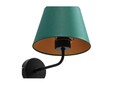 Aplica de perete ELTAP, Vespillo, 20x20x23 cm, 1xE27, 15W, otel/PVC, verde/auriu
