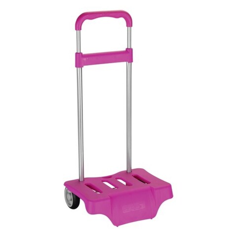 Troler pentru rucsac, safta, universal, 30 x 23 x 85 cm, otel/polipropilena, fucsia