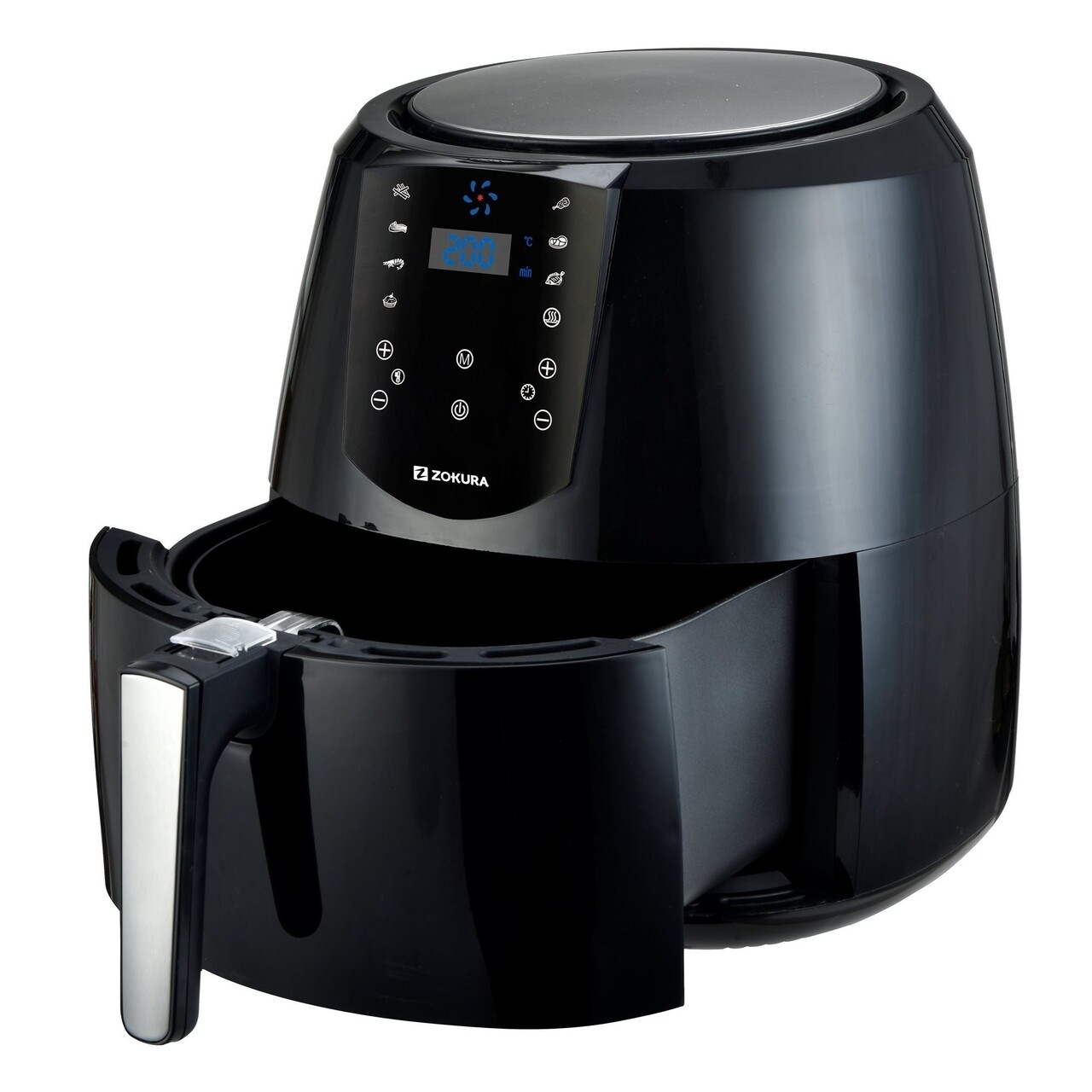 Friteuza cu aer cald, Zokura, 5.2 L, 1800 W - view 2